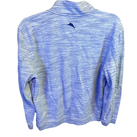 Tommy Bahama Mens 1/4 Zip Pullover Long Sleeve Shirt Medium Blue - Picture 6 of 6